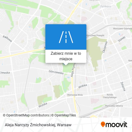 Mapa Aleja Narcyzy Żmichowskiej