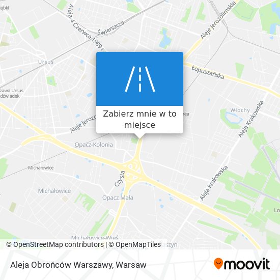 Mapa Aleja Obrońców Warszawy