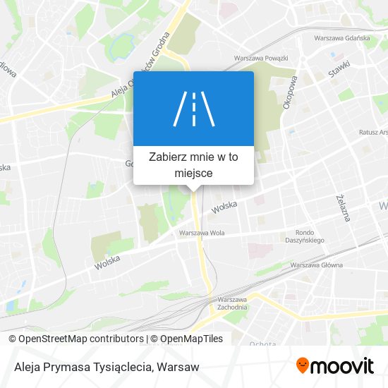 Mapa Aleja Prymasa Tysiąclecia