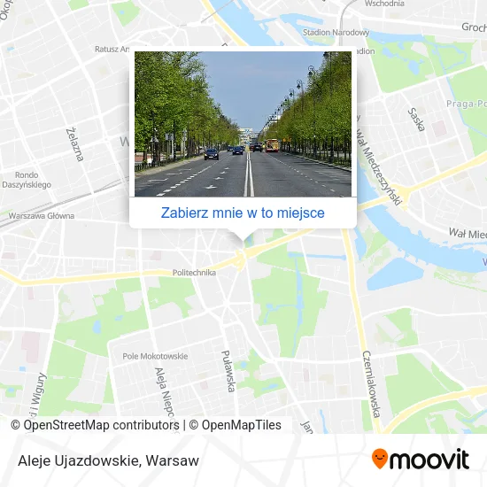 Mapa Aleje Ujazdowskie