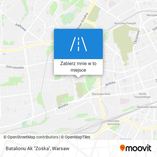 Mapa Batalionu Ak "Zośka"