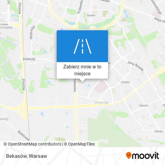 Mapa Bekasów