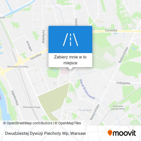 Mapa Dwudziestej Dywizji Piechoty Wp