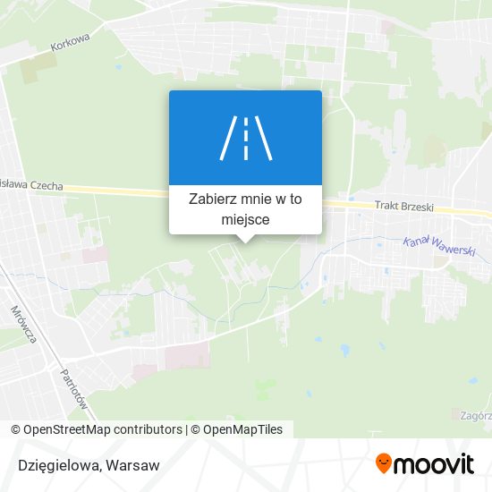 Mapa Dzięgielowa