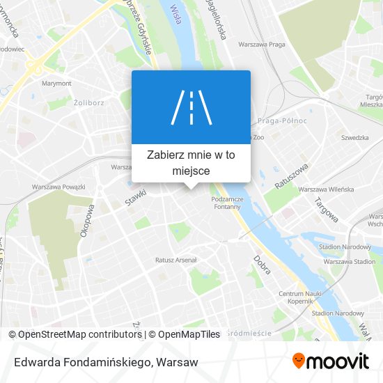 Mapa Edwarda Fondamińskiego