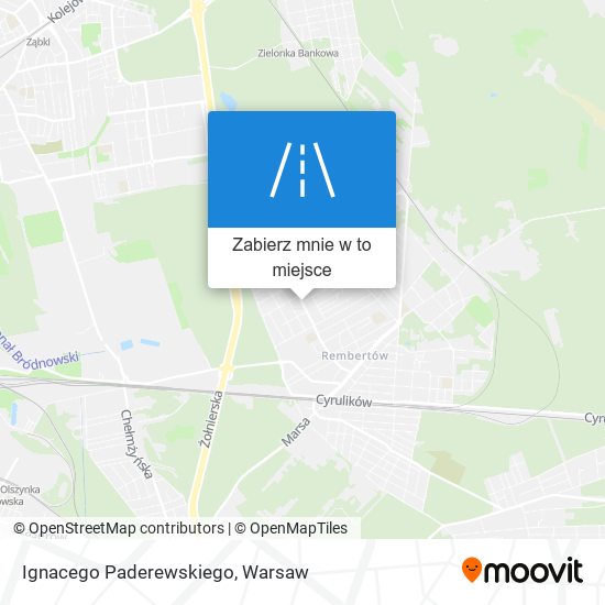 Mapa Ignacego Paderewskiego