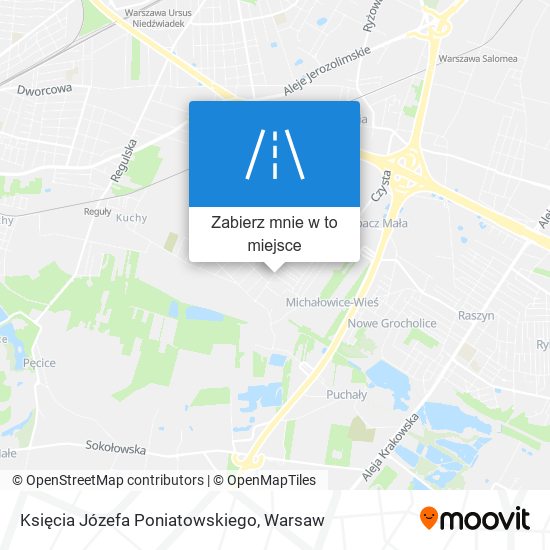 Mapa Księcia Józefa Poniatowskiego