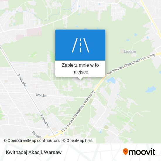 Mapa Kwitnącej Akacji