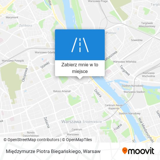 Mapa Międzymurze Piotra Biegańskiego