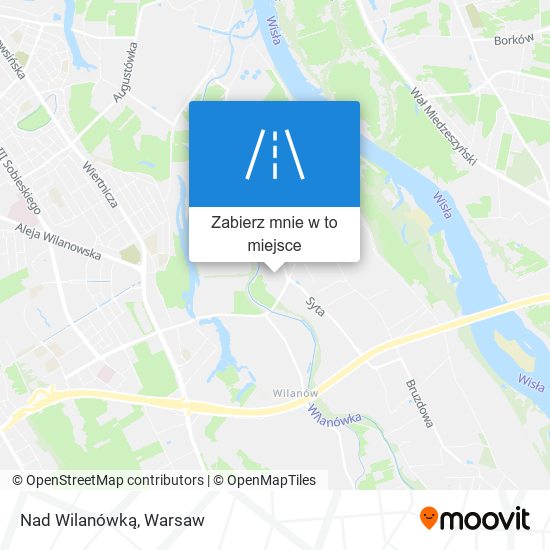 Mapa Nad Wilanówką