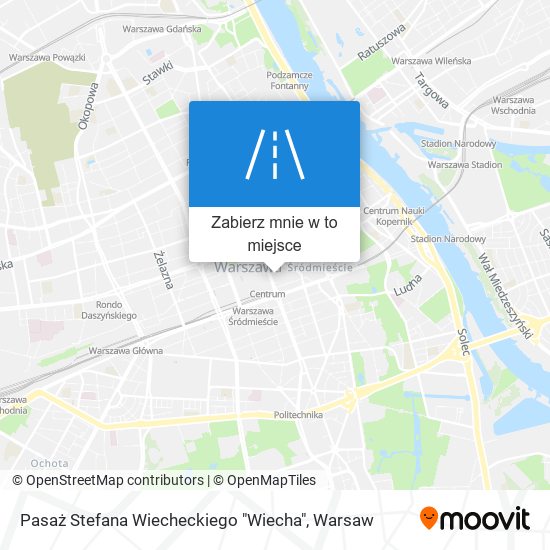 Mapa Pasaż Stefana Wiecheckiego "Wiecha"