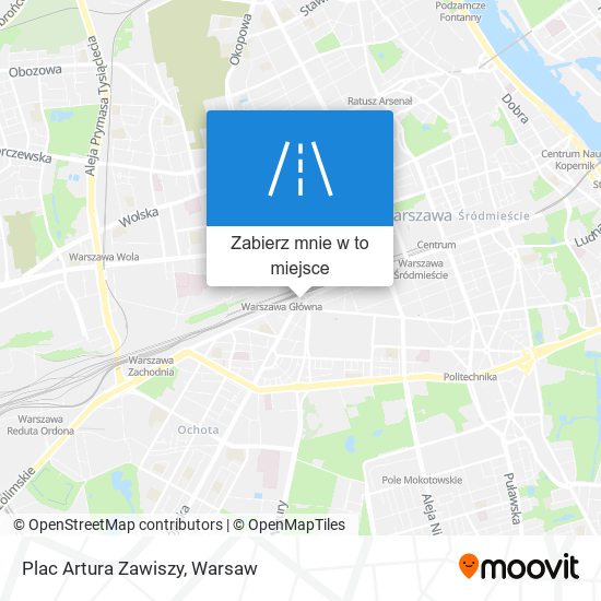 Mapa Plac Artura Zawiszy