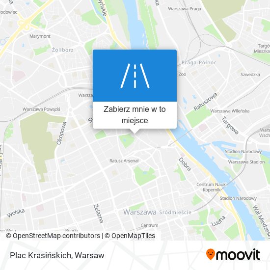 Mapa Plac Krasińskich