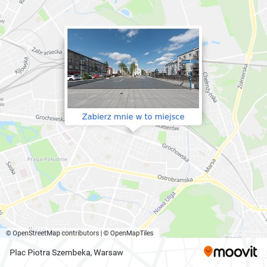 Mapa Plac Piotra Szembeka