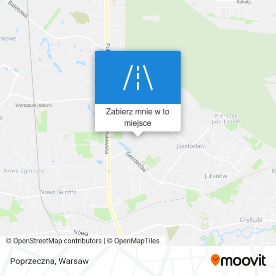 Mapa Poprzeczna