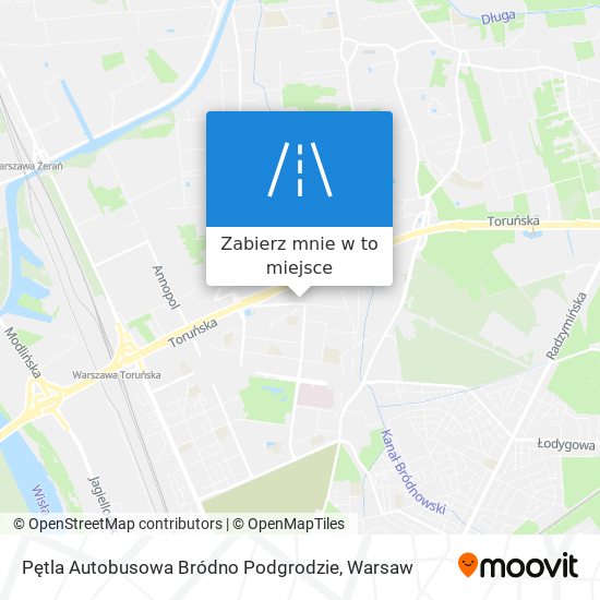 Mapa Pętla Autobusowa Bródno Podgrodzie