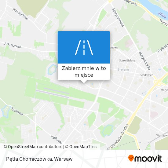 Mapa Pętla Chomiczówka