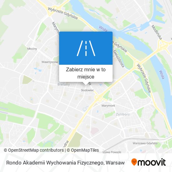 Mapa Rondo Akademii Wychowania Fizycznego