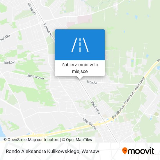 Mapa Rondo Aleksandra Kulikowskiego