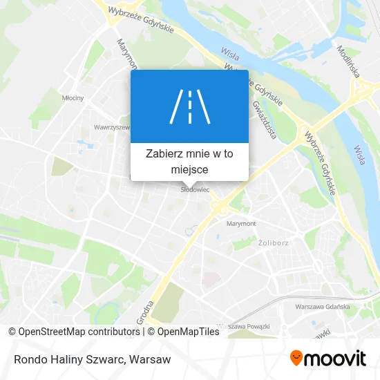 Mapa Rondo Haliny Szwarc