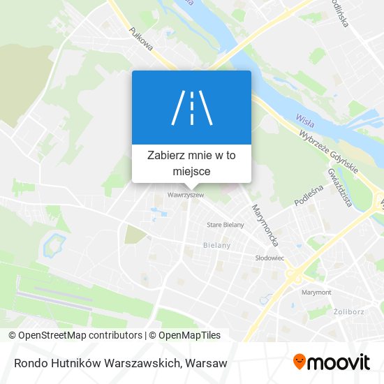 Mapa Rondo Hutników Warszawskich