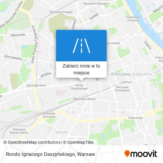 Mapa Rondo Ignacego Daszyńskiego