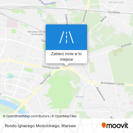 Mapa Rondo Ignacego Mościckiego