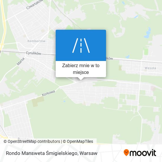 Mapa Rondo Mansweta Śmigielskiego