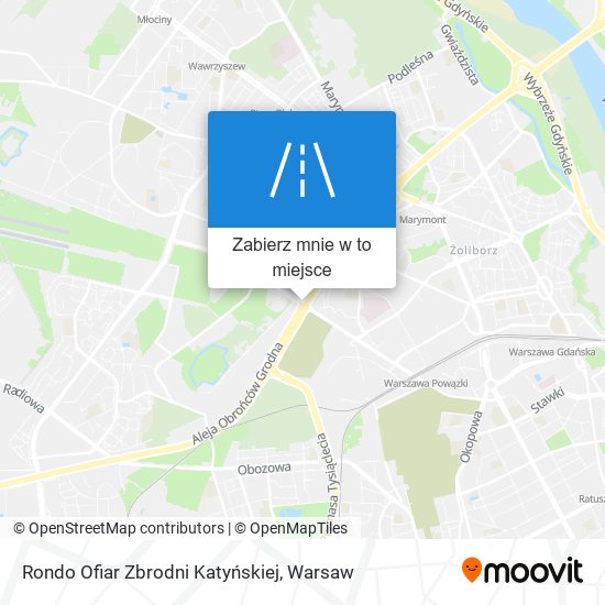 Mapa Rondo Ofiar Zbrodni Katyńskiej