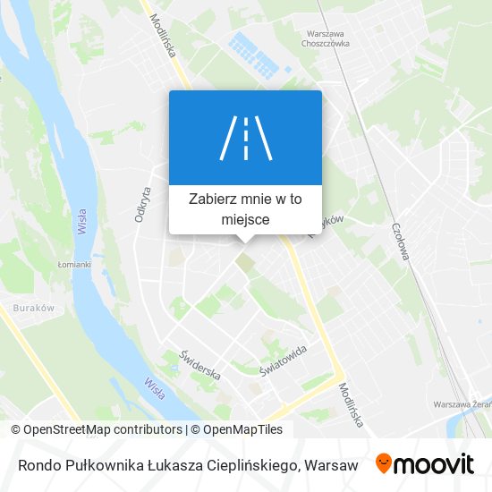 Mapa Rondo Pułkownika Łukasza Cieplińskiego