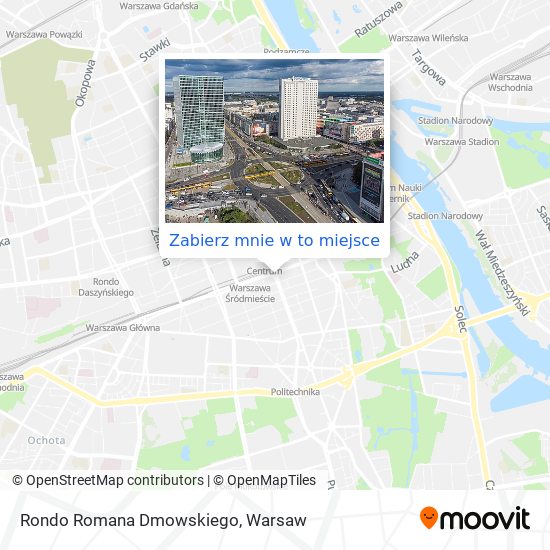 Mapa Rondo Romana Dmowskiego