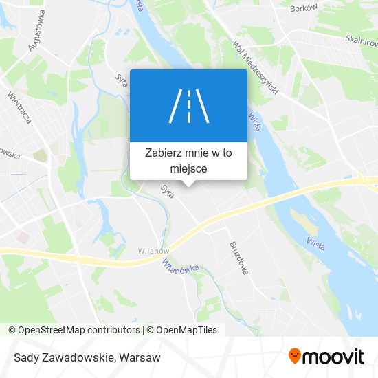 Mapa Sady Zawadowskie