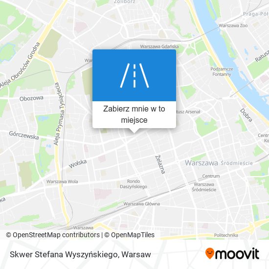 Mapa Skwer Stefana Wyszyńskiego