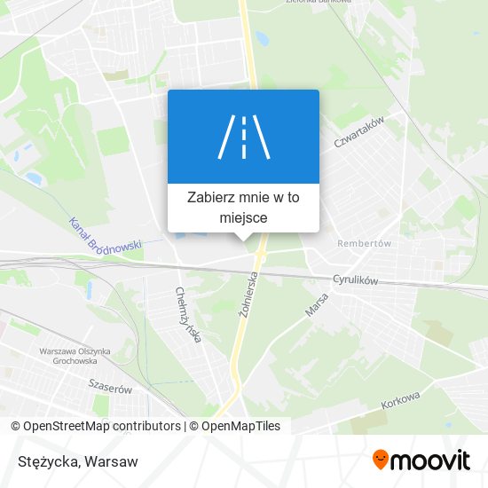 Mapa Stężycka