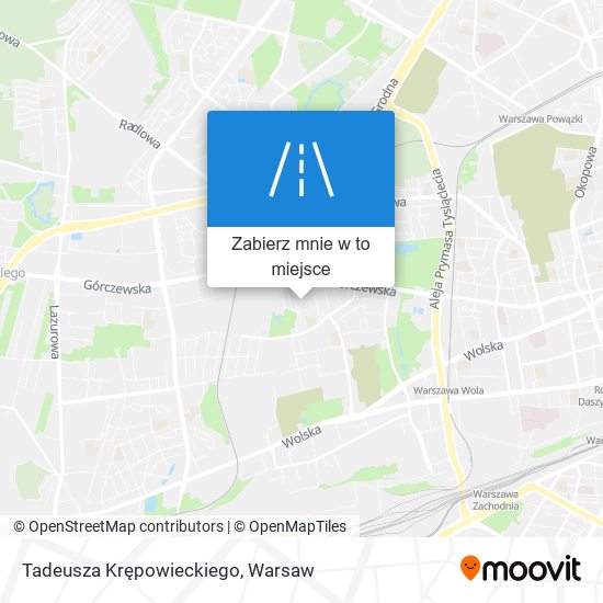 Mapa Tadeusza Krępowieckiego