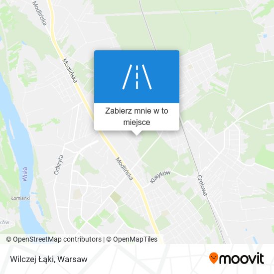 Mapa Wilczej Łąki