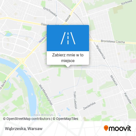 Mapa Wąbrzeska