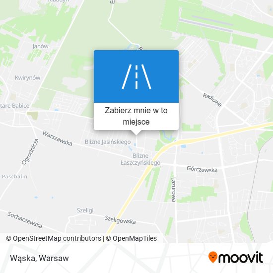 Mapa Wąska