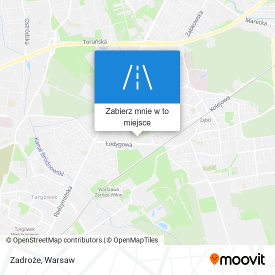 Mapa Zadroże