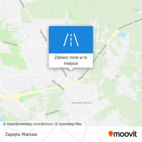 Mapa Zagięta