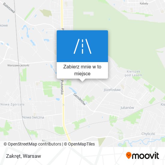 Mapa Zakręt