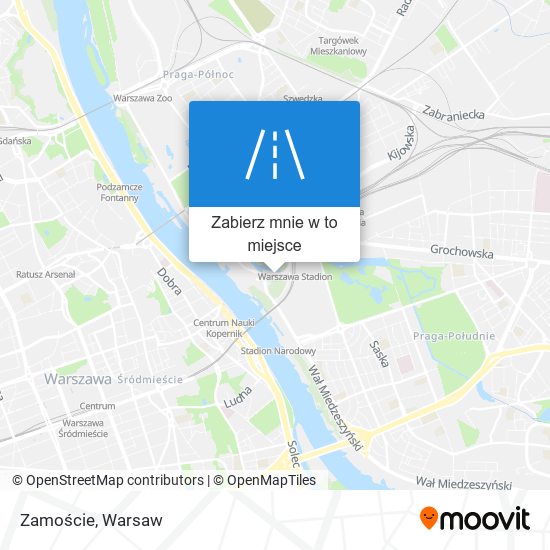 Mapa Zamoście