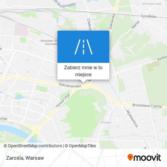 Mapa Zarośla