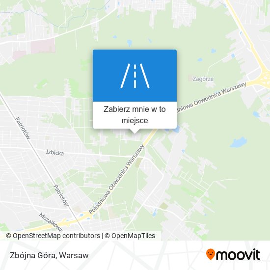 Mapa Zbójna Góra