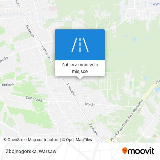 Mapa Zbójnogórska