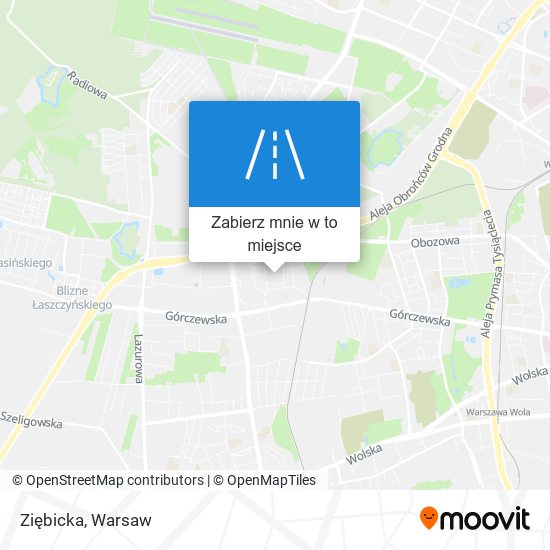 Mapa Ziębicka