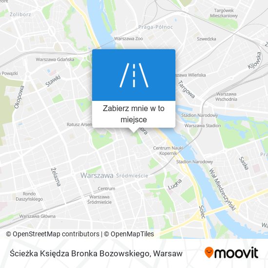 Mapa Ścieżka Księdza Bronka Bozowskiego