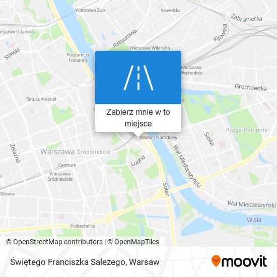 Mapa Świętego Franciszka Salezego