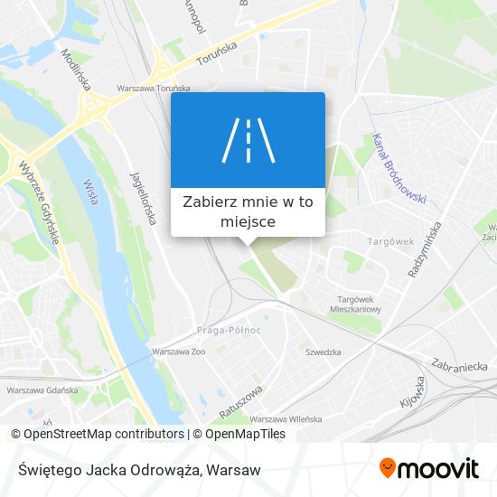 Mapa Świętego Jacka Odrowąża