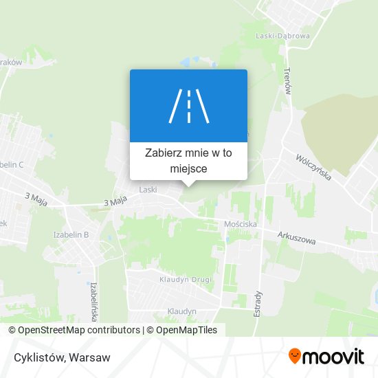 Mapa Cyklistów